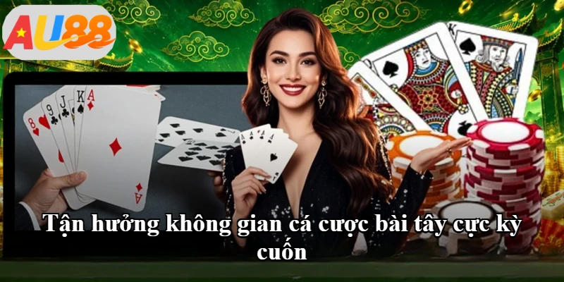 Tận hưởng không gian cá cược bài tây cực kỳ cuốn